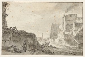 İtalyan Şehir Manzarası by Thomas Wijck