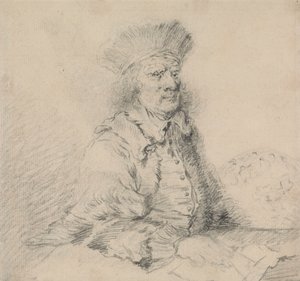 Kürk şapkalı Rembrandt
