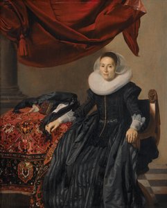 genç bir kadın portresi by Thomas de Keyser