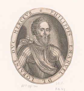 Philippe-Emmanuel de Lorraine Mercoeur Dükü portresi by Thomas de Leu