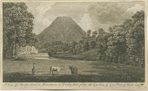 Dovedale - Thorpe Cloud: gravür, nd [c 1790] (baskı) by Thomas of Derby (after) Smith