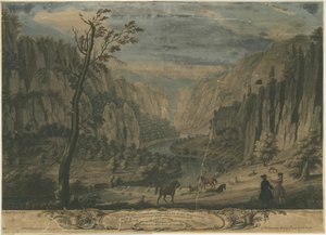 Dovedale - Sekiz Beklenti: gravür, nd [?1743] by Thomas of Derby Smith