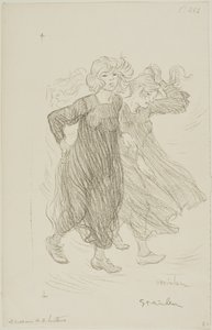 Rüzgar esintisi by Théophile Alexandre Pierre Steinlen