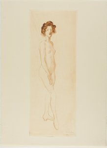 Ayakta duran model by Théophile Alexandre Pierre Steinlen