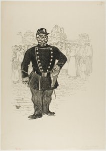 Sokak Güvenliği by Théophile Alexandre Pierre Steinlen