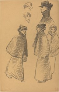Figür Çalışmaları [rekto] by Théophile Alexandre Steinlen