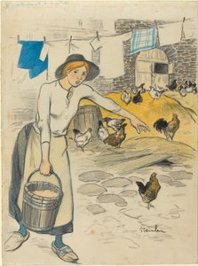 Çiftlik kızı by Théophile Alexandre Steinlen