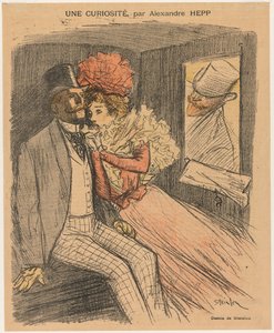 Resimli Gil Blas: Bir Merak, Alexandre Hepp, 1897. by Théophile Alexandre Steinlen