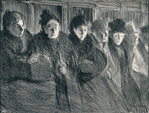 Bir Tramvay İçinde, 1896, 1898 by Théophile Alexandre Steinlen