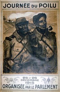 Tüylü Gün 25 ve 26 Aralık 1915, Fransız I. Dünya Savaşı afişi, 1915