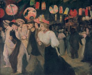 14 Temmuz 1895, Montmartre Montmartre, 14 Temmuz 1895, 1895. by Théophile Alexandre Steinlen