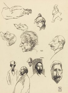 Figür ve Kafa Çalışmaları by Théophile Alexandre Steinlen