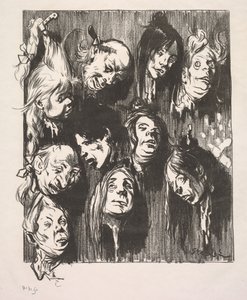 Bir Kuruş İçin On Suikast, 1897. by Théophile Alexandre Steinlen