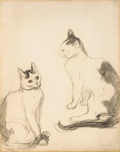 İki Kedi; iki kedi by Théophile Alexandre Steinlen