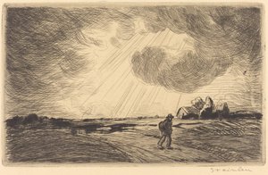 gök gürültüsü fırtınası by Théophile Alexandre Steinlen