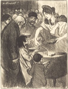 Bekliyor (Görevli) by Théophile Alexandre Steinlen