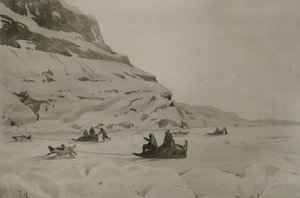 Eskimolar (kağıt üzerine sulu boya)