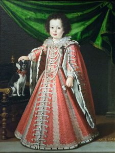 Vittoria della Rovere'nin çocukken portresi by Tiberio di Titi