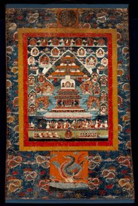 Bhimaratha Rite için Thangka Anma, 1850-75 (Pamuk kumaş üzerinde mineral pigmentler) by Tibetan School