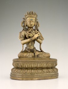 Vajradhara Buddha (bakır alaşımı ve değerli taşlar)