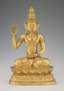 Vajrasattvadhatu Lokesvara (yaldızlı bakır alaşımı) by Tibetan School