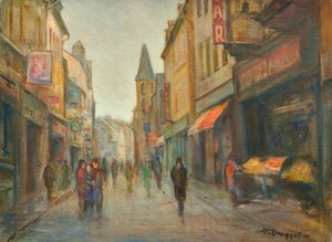 Yağmurda sokak (Paris)