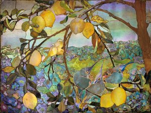 Favrile mozaik pano, c.1910