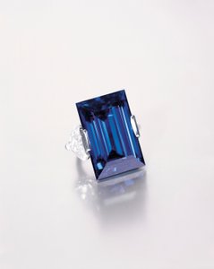 Rockefeller Sapphire (elmas, safir ve platin)