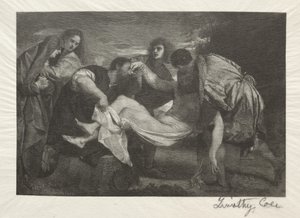 Eski İtalyan Ustalar: Entombment, 1889. by Timothy Cole