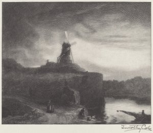Değirmen by Timothy Cole after Rembrandt van Rijn