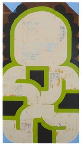 Sap Runner, 2019 (buluntu panel üzerine lateks) by Timothy Gierschick II