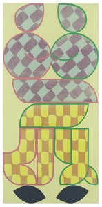 The Hug, 2021 (buluntu panel üzerine lateks ve emaye) by Timothy Gierschick II