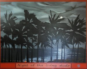 Yaşayan Adamın Gecesi, 2012, tuval üzerine yağlı boya by Timothy Nathan Joel