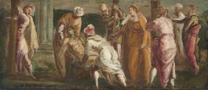 Saint Helen Gerçek Haçı Test Ediyor by Tintoretto