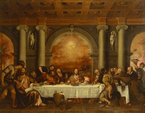 Son Akşam Yemeği için Taslak, Titian (yaklaşık 1490-1576) by Titian (c.1488 1576)