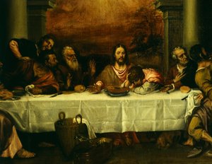 Son Akşam Yemeği, Titian (yaklaşık 1490-1576), Detay