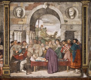 Tabuttaki cimrinin kalbi, kuzey duvarı, Aziz Okulu, Aziz Anthony Bazilikası (Aziz Bazilikası), Padua, İtalya by Titian (c.1488 1576)