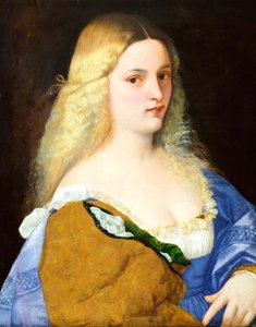 Violante, Titian (yaklaşık 1490-1576), tuval üzerine yağlı boya, 64x51 cm by Titian (c.1488 1576)
