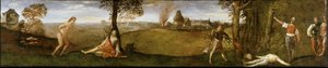 Polydoros Efsanesi Polydorus Ormanı, yaklaşık 1506-1508. by Titian