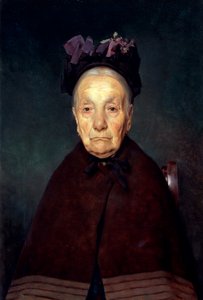 Yaşlı kadın portresi Tito Lessi (1858-1917), panel üzerine yağlı boya, 33x22 cm, 1897 dolayları