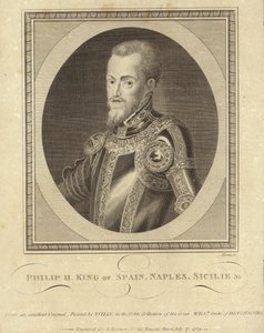 İspanya Kralı II. Philip by Tiziano Vecelli