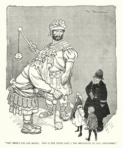 "Ah! İşte Yecüc ve Me'cüc, işte size bahsettiğim genç hanım bu beyler" (lito) by Tom Browne