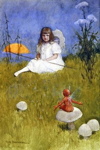 Bahçenin Altında (kağıt üzerine suluboya) by Tom Browne