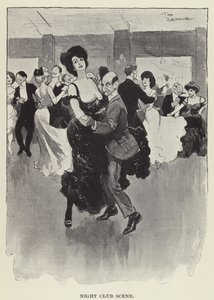 Gece Kulübü Sahnesi by Tom Browne