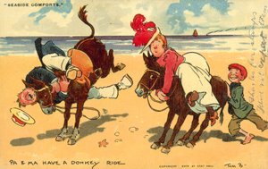 Sahil konforu (chromolitho) by Tom Browne