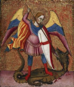 ""Başmelek Aziz Mikail"" Santa Verdiana ustası tarafından (1380 ve 1420 arasında aktif) tablo 1390 Walters sanat müzesi, Baltimore Amerika Birleşik Devletleri by Tommaso del (fl.1377–1392) Mazza