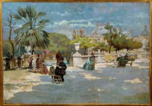 Torello Ancillotti (1843-1899) tarafından yapılan Midi Resminin Manzarası 19. yüzyıl Floransa Modern Sanat Müzesi by Torello Ancillotti