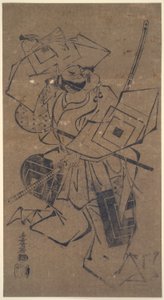 Ichikawa Danj?r? II bir aragoto rolünde (kaba oyun) by Torii Kiyomasu