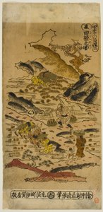 Yaz: Pirinç Dikim (Natsu: taue no zu), "Çiftçilerin Dört Mevsimi (Shiki no hyakusho)" serisinden 2 numara by Torii Kiyomasu II