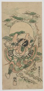 Aktör Sanogawa Ichimatsu I, Ike no Shoji rolünde, Edo dönemi, 1747 (renkli tahta baskı) by Torii Kiyomasu II